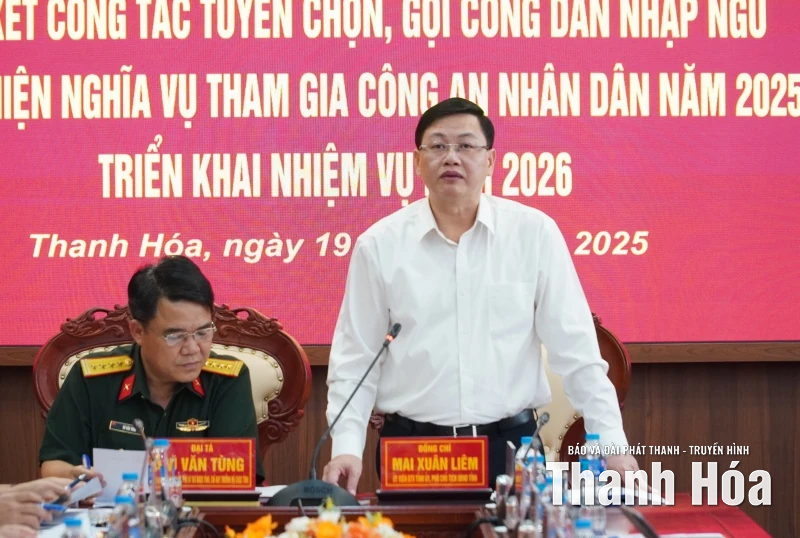 Thanh Hóa là địa phương dẫn đầu Quân khu 4 trong công tác tuyển quân năm 2025
