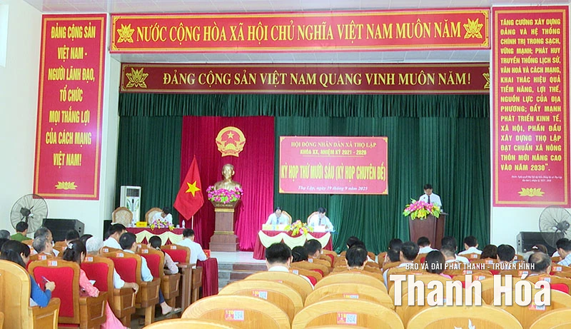 Kỳ họp thứ 16 HĐND xã Thọ Lập quyết định nhiều nội dung quan trọng