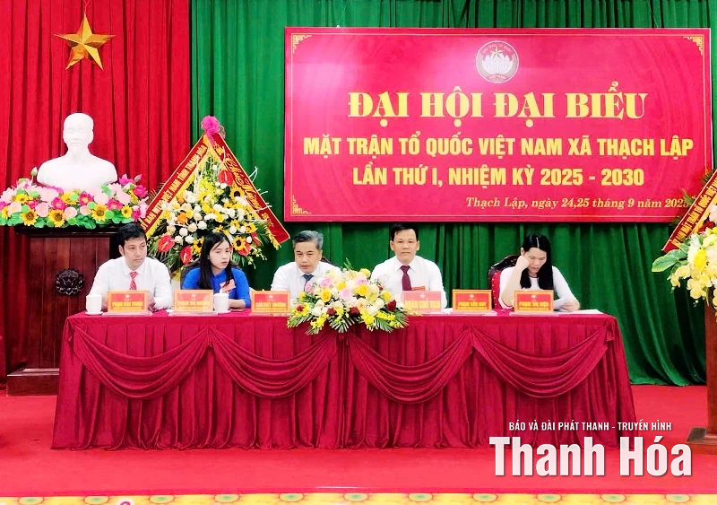 Đại hội đại biểu MTTQ Việt Nam xã Thạch Lập lần thứ I, nhiệm kỳ 2025-2030
