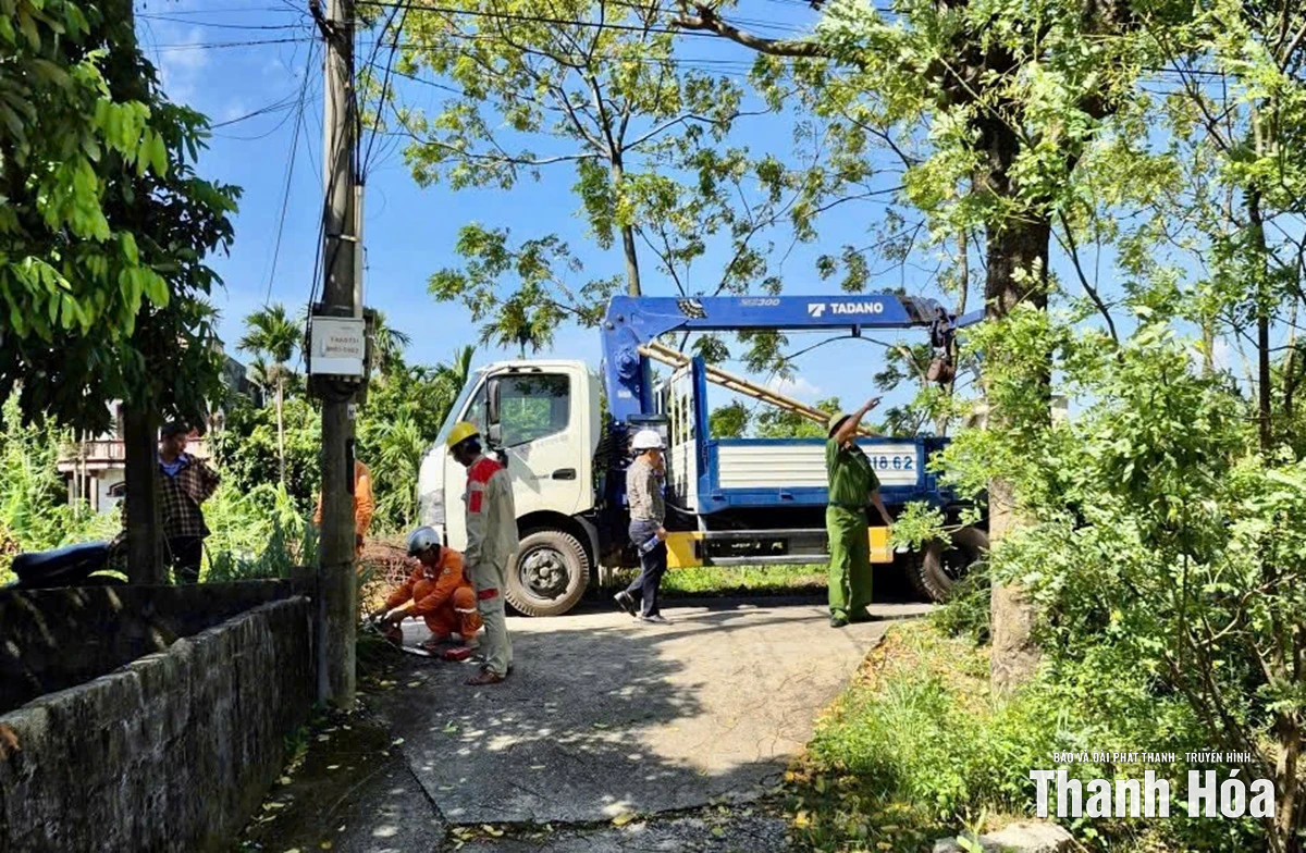 Công an Thanh Hóa triển khai các giải pháp ứng phó bão số 10