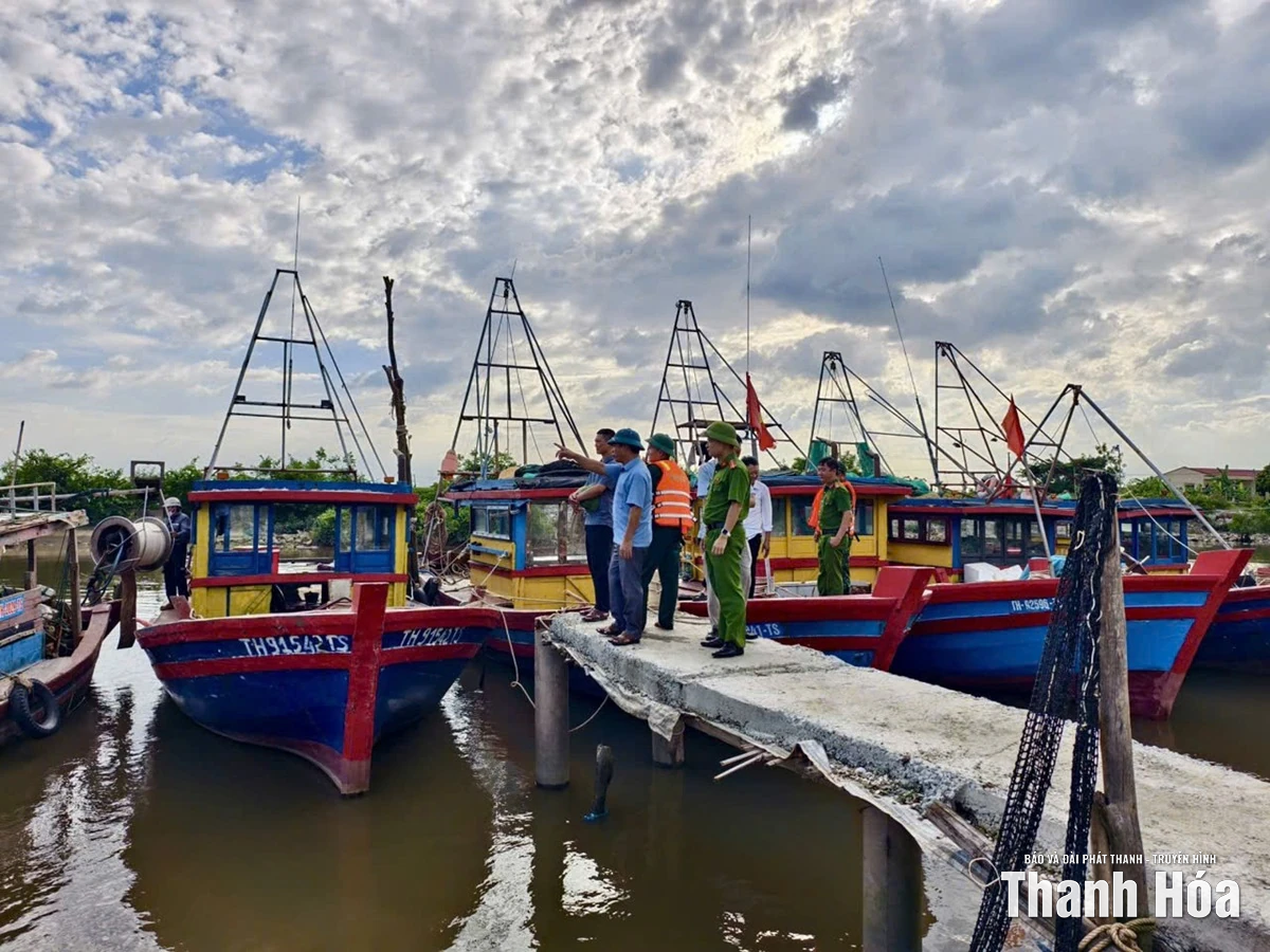 Công an Thanh Hóa triển khai các giải pháp ứng phó bão số 10