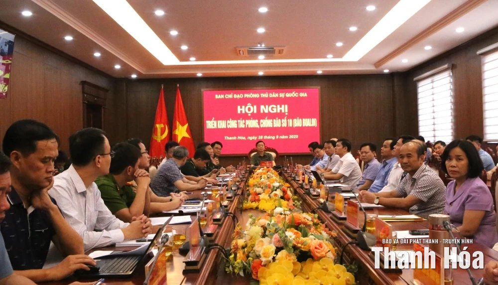 Phó Thủ tướng Chính phủ Trần Hồng Hà chủ trì họp trực tuyến triển khai công tác phòng, chống bão số 10