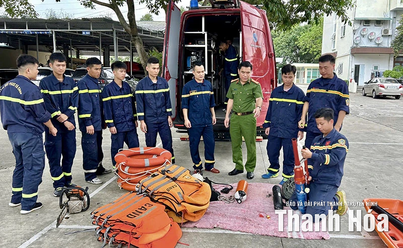 Lực lượng Cảnh sát PCCC&CNCH chủ động các phương án ứng phó với siêu bão RAGASA