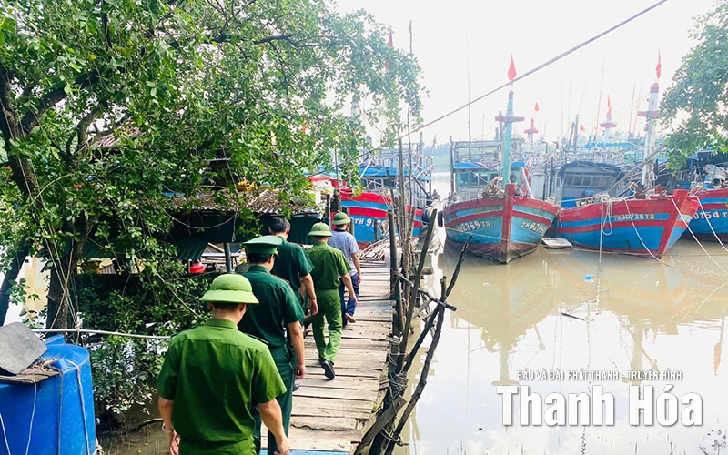 Công an tỉnh Thanh Hóa sẵn sàng lực lượng, chủ động ứng phó với bão số 9