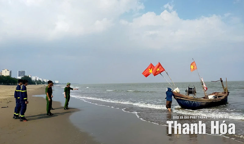 Công an tỉnh Thanh Hóa sẵn sàng lực lượng, chủ động ứng phó với bão số 9