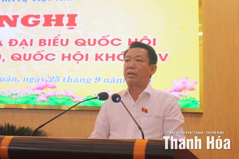 ĐBQH tỉnh tiếp xúc cử tri 2 xã Giao An, Hồi Xuân