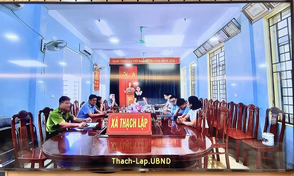 Phó Chủ tịch UBND tỉnh họp trực tuyến với 76 xã miền núi triển khai công tác ứng phó bão số 9