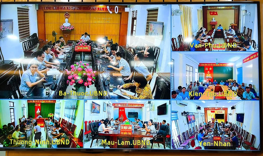 Phó Chủ tịch UBND tỉnh họp trực tuyến với 76 xã miền núi triển khai công tác ứng phó bão số 9