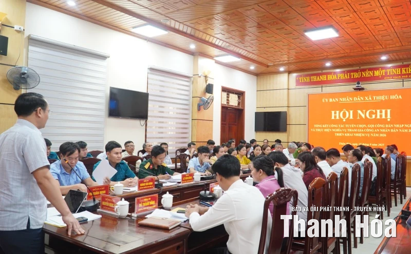 Xã Thiệu Hóa triển khai tốt công tác tuyển quân theo phương châm “3 gặp, 4 biết”