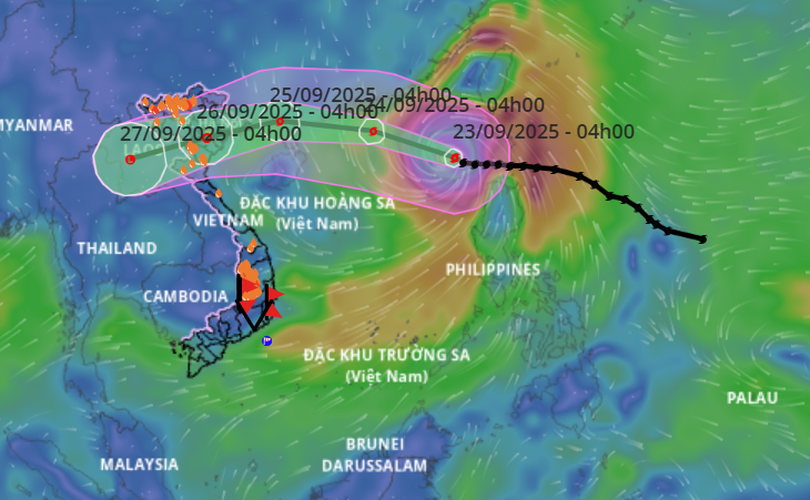 Siêu bão RAGASA giật trên cấp 17, từ hôm nay khu vực Bắc Bộ và Thanh Hóa có mưa rất to