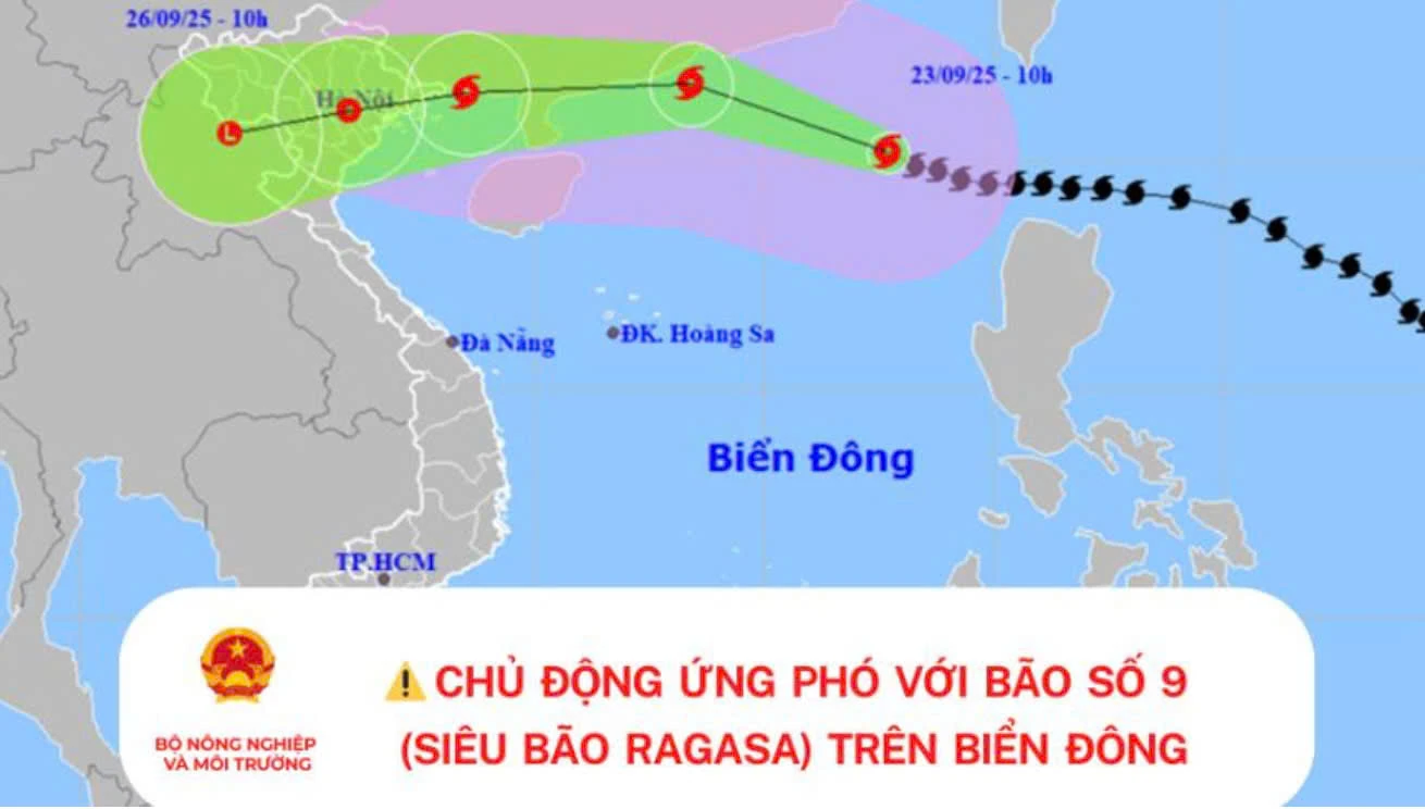 Hướng dẫn chủ động ứng phó siêu bão RAGASA trên Biển Đông