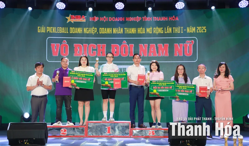 Giải Pickleball Doanh nghiệp, Doanh nhân Thanh Hóa thành công tốt đẹp