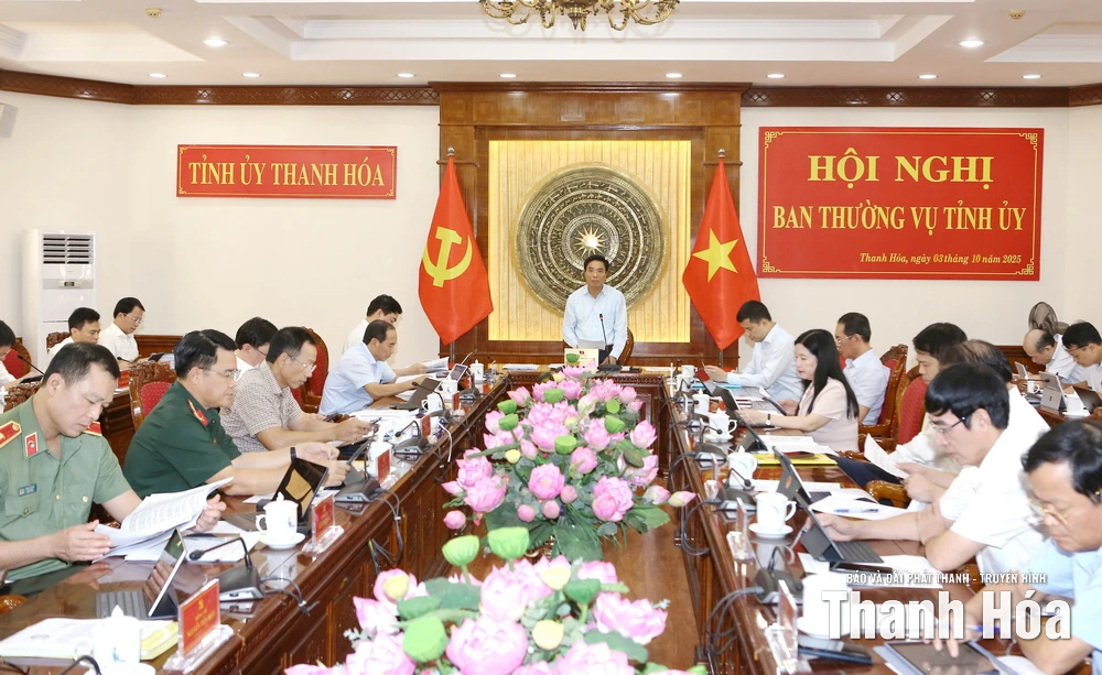 Hội nghị Ban Thường vụ Tỉnh ủy đánh giá tình hình 9 tháng, đề ra giải pháp trọng tâm những tháng cuối năm