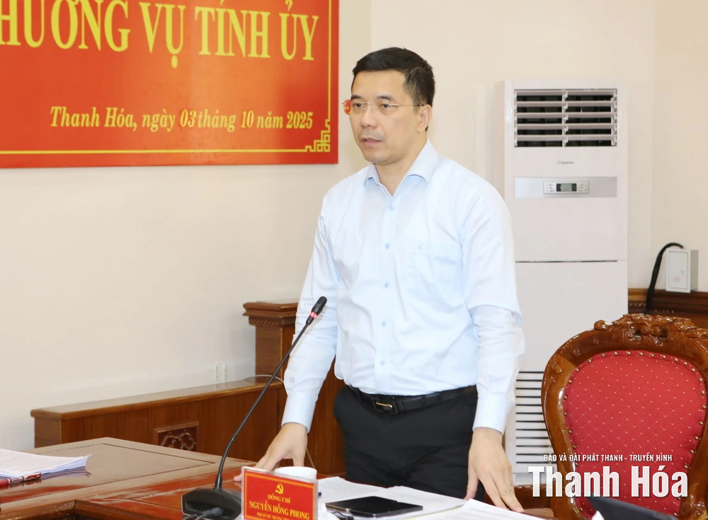 Hội nghị Ban Thường vụ Tỉnh ủy đánh giá tình hình 9 tháng, đề ra giải pháp trọng tâm những tháng cuối năm