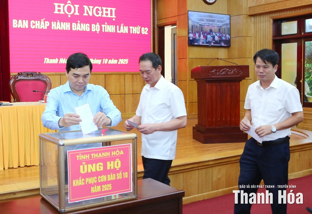 Tỉnh Thanh Hóa phát động quyên góp, ủng hộ đồng bào bị thiệt hại do bão số 10