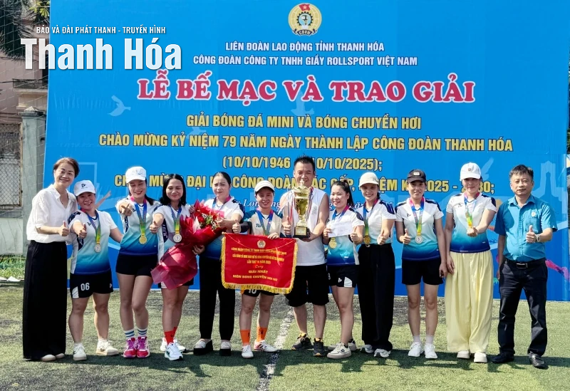 Bế mạc và trao giải thể thao trong công nhân lao động Công ty TNHH Giầy Rollsport Việt Nam