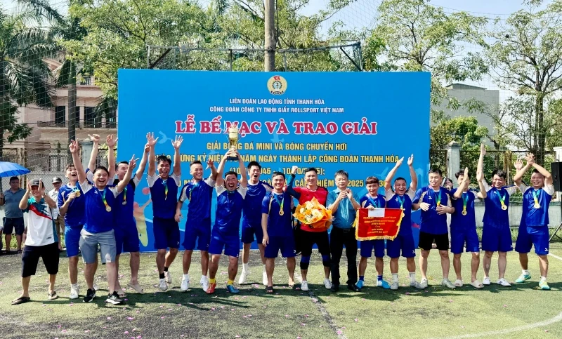 Bế mạc và trao giải thể thao trong công nhân lao động Công ty TNHH Giầy Rollsport Việt Nam