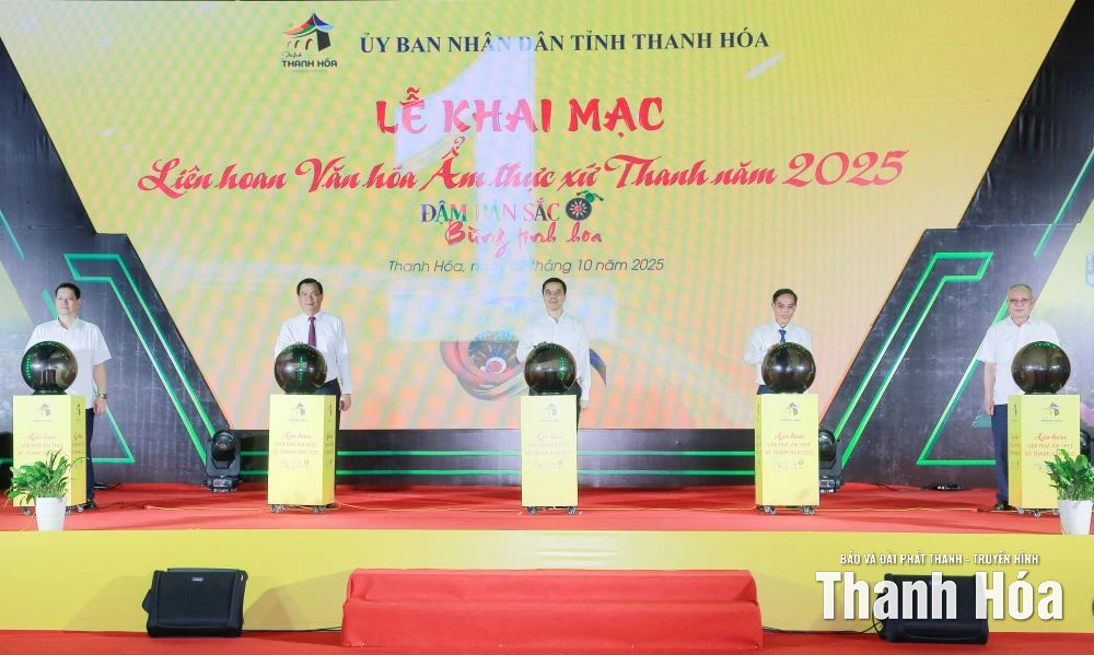 Khai mạc Liên hoan Văn hóa ẩm thực xứ Thanh năm 2025: “Đậm bản sắc - Bừng tinh hoa”