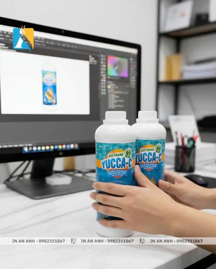 Tăng sức hút sản phẩm với in nhãn mác chai lọ tại In An Anh