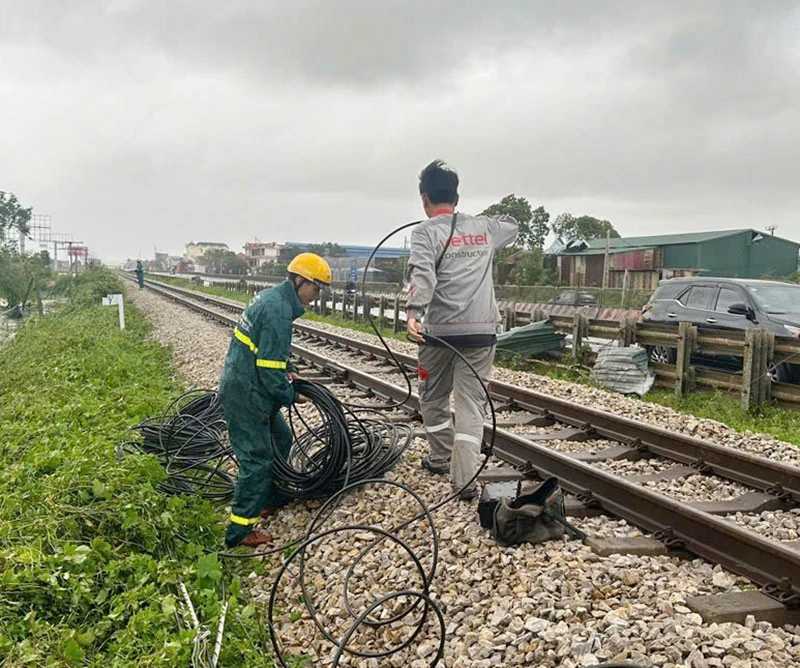 Viettel Thanh Hóa huy động toàn lực ứng cứu, giữ vững thông tin sau bão Bualoi