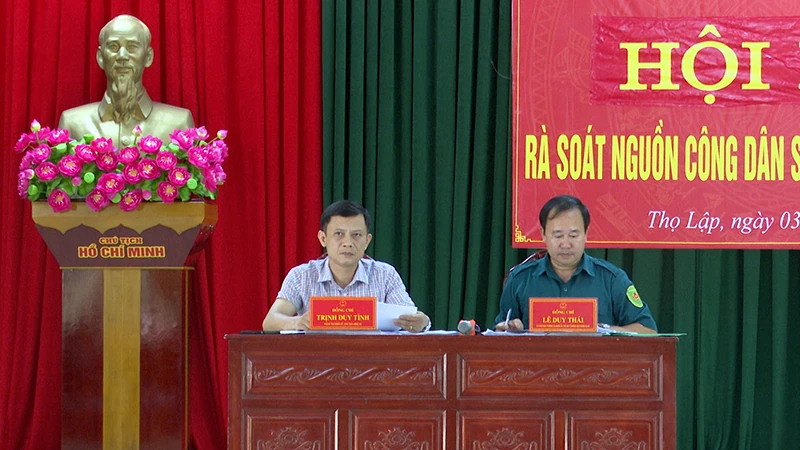 Xã Thọ Lập triển khai công tác tuyển quân năm 2026