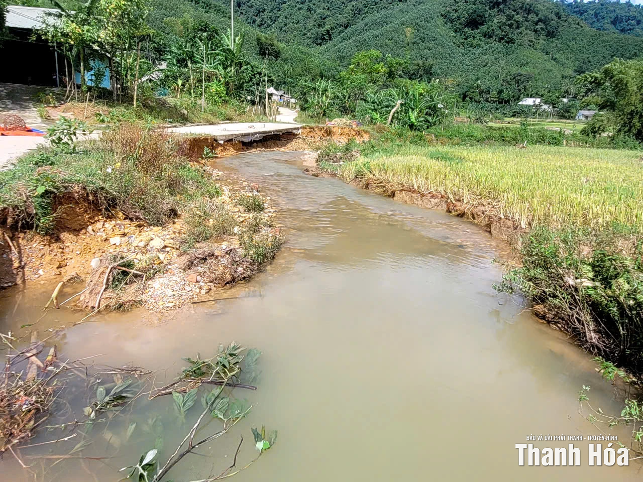 Xã Thanh Quân khẩn trương khắc phục hậu quả sau bão