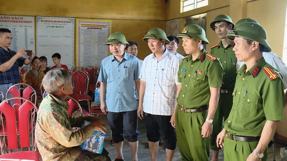 Quảng Ngọc: Nỗ lực đảm bảo an toàn, chăm lo đời sống người dân vùng ngập lụt