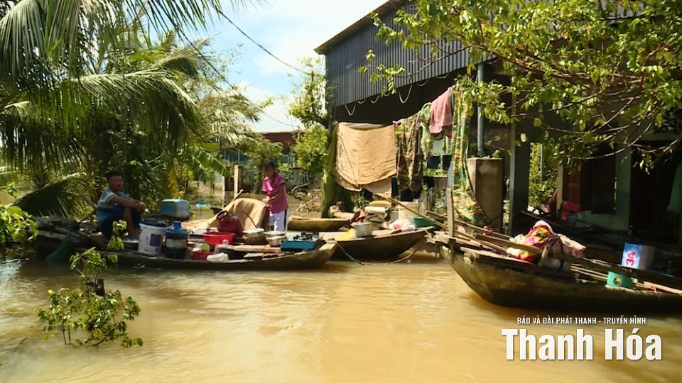 Quảng Ngọc: Nỗ lực đảm bảo an toàn, chăm lo đời sống người dân vùng ngập lụt