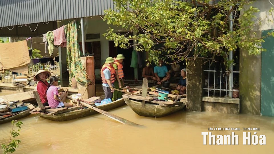 Quảng Ngọc: Nỗ lực đảm bảo an toàn, chăm lo đời sống người dân vùng ngập lụt