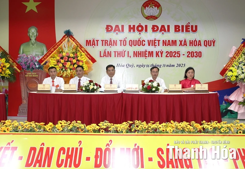 Đại hội đại biểu MTTQ xã Hóa Quỳ lần thứ I, nhiệm kỳ 2025-2030