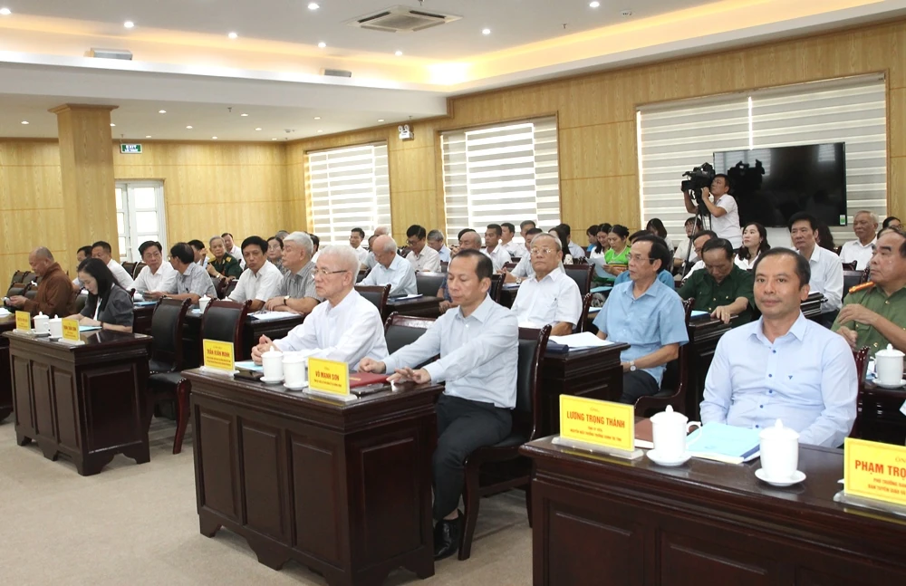 Cho ý kiến vào Dự thảo Báo cáo chính trị Đại hội đại biểu MTTQ tỉnh Thanh Hóa, nhiệm kỳ 2025-2030