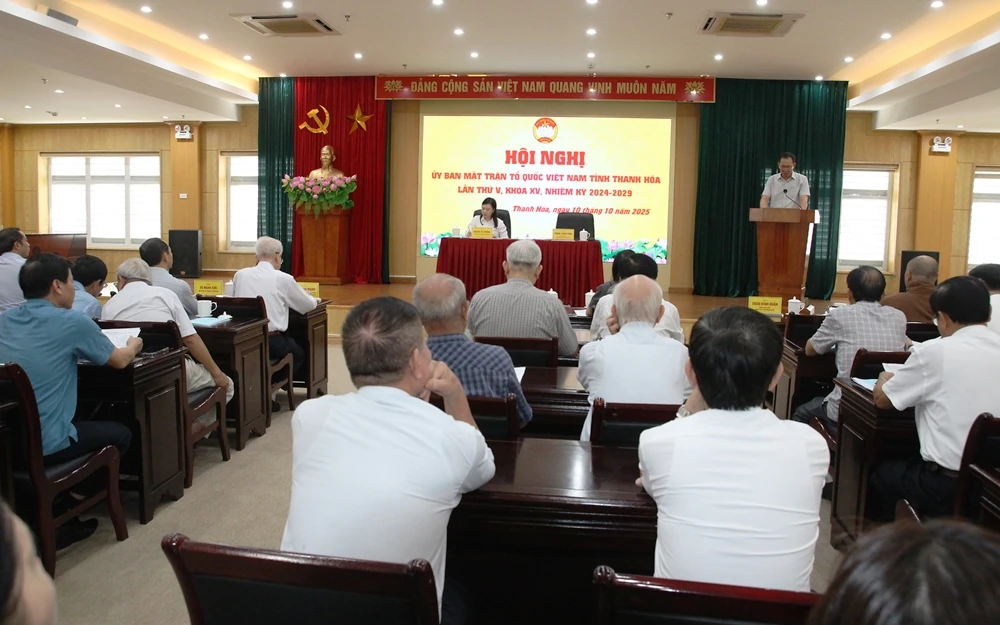 Cho ý kiến vào Dự thảo Báo cáo chính trị Đại hội đại biểu MTTQ tỉnh Thanh Hóa, nhiệm kỳ 2025-2030