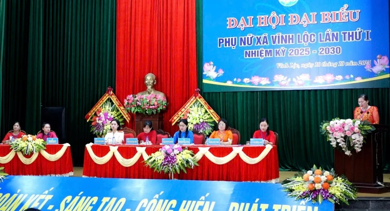 Xã Vĩnh Lộc tổ chức Đại hội đại biểu phụ nữ lần thứ I, nhiệm kỳ 2025-2030