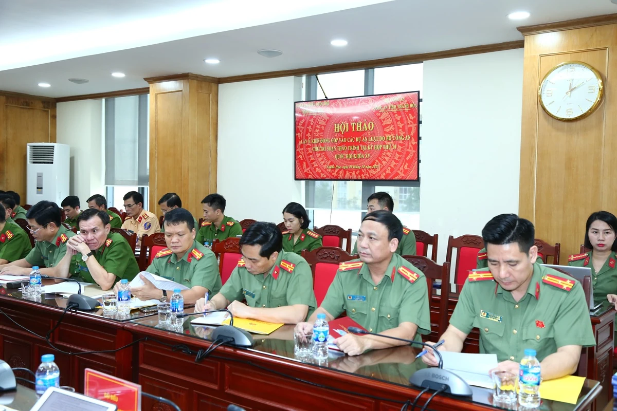 Lấy ý kiến đóng góp vào các Dự án Luật do Bộ Công an chủ trì soạn thảo