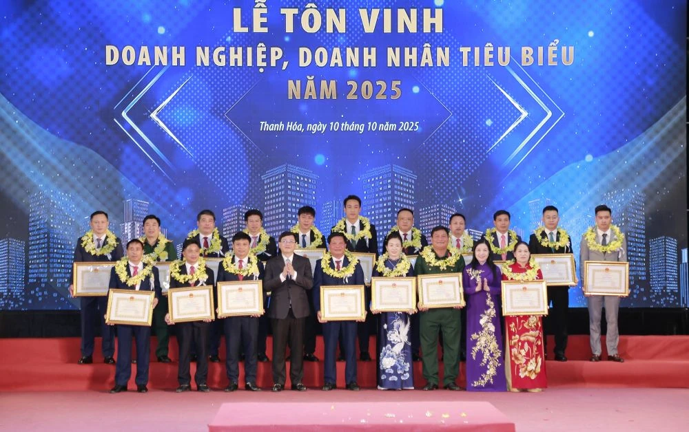 Tôn vinh doanh nghiệp, doanh nhân tiêu biểu tỉnh Thanh Hóa năm 2025