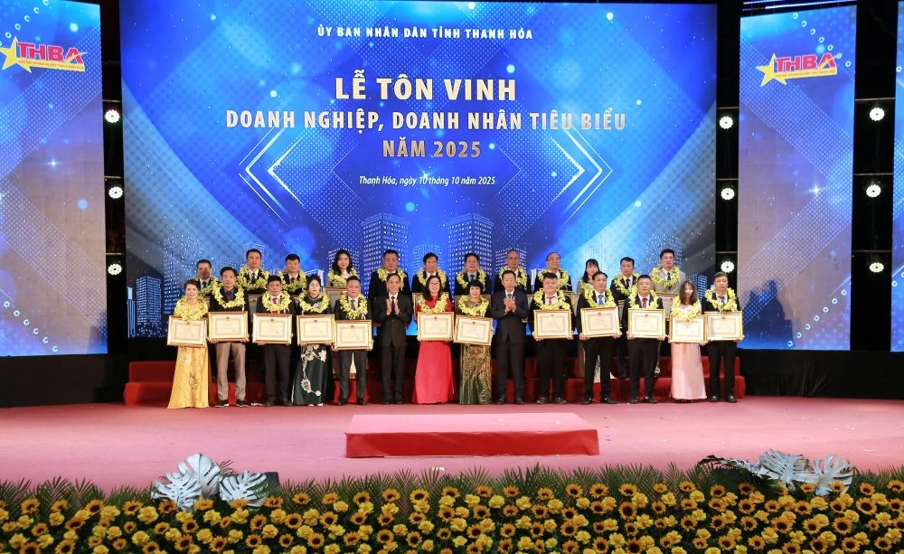 Tôn vinh doanh nghiệp, doanh nhân tiêu biểu tỉnh Thanh Hóa năm 2025