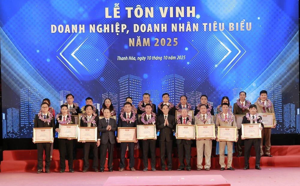 Tôn vinh doanh nghiệp, doanh nhân tiêu biểu tỉnh Thanh Hóa năm 2025