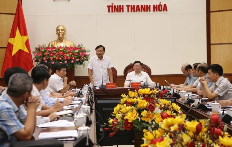 Đẩy nhanh tiến độ các dự án do Bộ NN&MT quyết định đầu tư trên địa bàn tỉnh Thanh Hóa