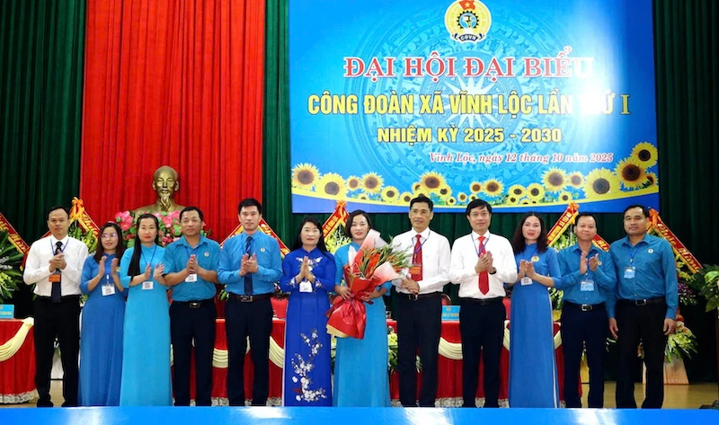 Đại hội Công đoàn xã Vĩnh Lộc lần thứ I, nhiệm kỳ 2025 - 2030