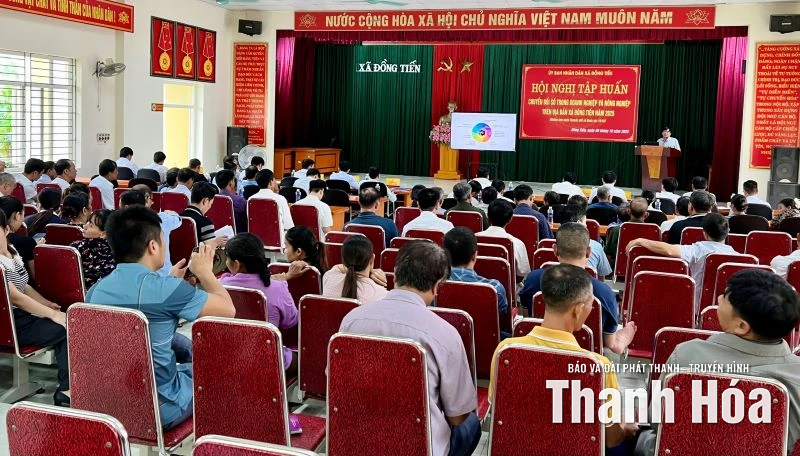 Xã Đồng Tiến nâng cao năng lực chuyển đổi số cho doanh nghiệp và nông nghiệp