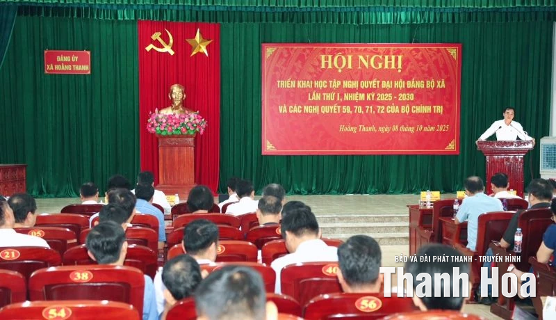 Hoằng Thanh quán triệt 4 nghị quyết của Bộ Chính trị và Nghị quyết Đại hội Đảng bộ xã