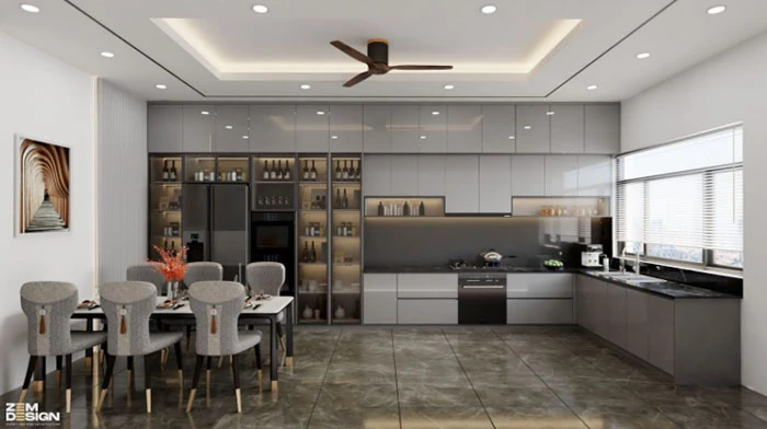 Công ty thi công tủ bếp Acrylic đẹp trọn gói tại TP HCM - ZEM Design