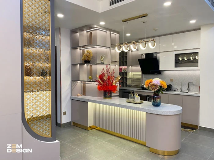 Công ty thi công tủ bếp Acrylic đẹp trọn gói tại TP HCM - ZEM Design