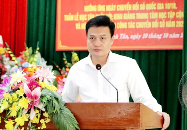 Xã Định Tân phát động và hưởng ứng Ngày chuyển đổi số Quốc gia