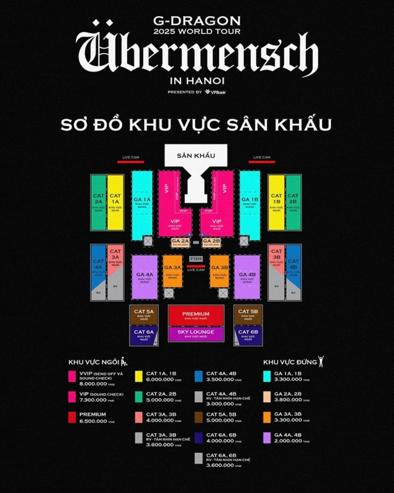 Từ VVIP đến GA: Hành trình cảm xúc độc bản cùng G-DRAGON 2025 WORLD TOUR [Übermensch] tại 8Wonder Ocean City