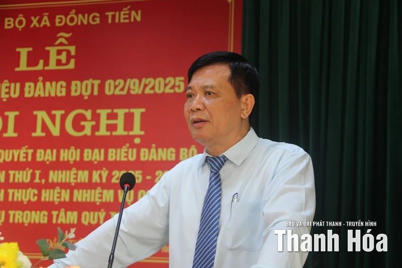 Xã Đồng Tiến quán triệt, triển khai Nghị quyết Đại hội đại biểu Đảng bộ xã lần thứ I