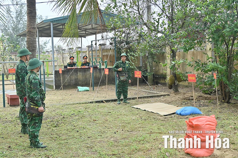 Bộ Tổng Tham mưu kiểm tra tại Đồn Biên phòng Hoằng Trường