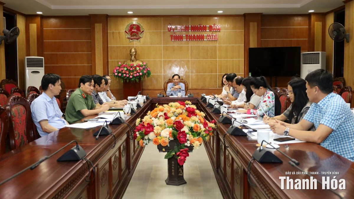 Hội nghị nghe báo cáo đề xuất đăng cai Năm Du lịch Quốc gia 2027 tại Thanh Hóa