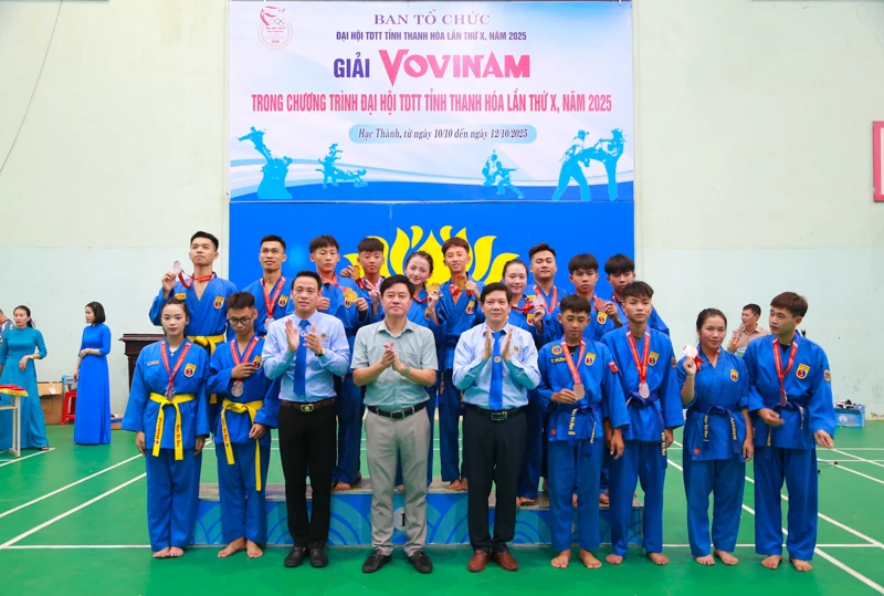 Bế mạc giải Vovinam trong chương trình Đại hội TDTT tỉnh Thanh Hóa