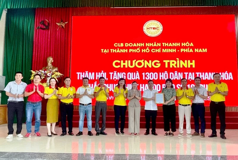 Doanh nghiệp, doanh nhân Thanh Hoá tại TP Hồ Chí Minh ủng hộ đồng bào vùng lũ hơn 2,25 tỷ đồng